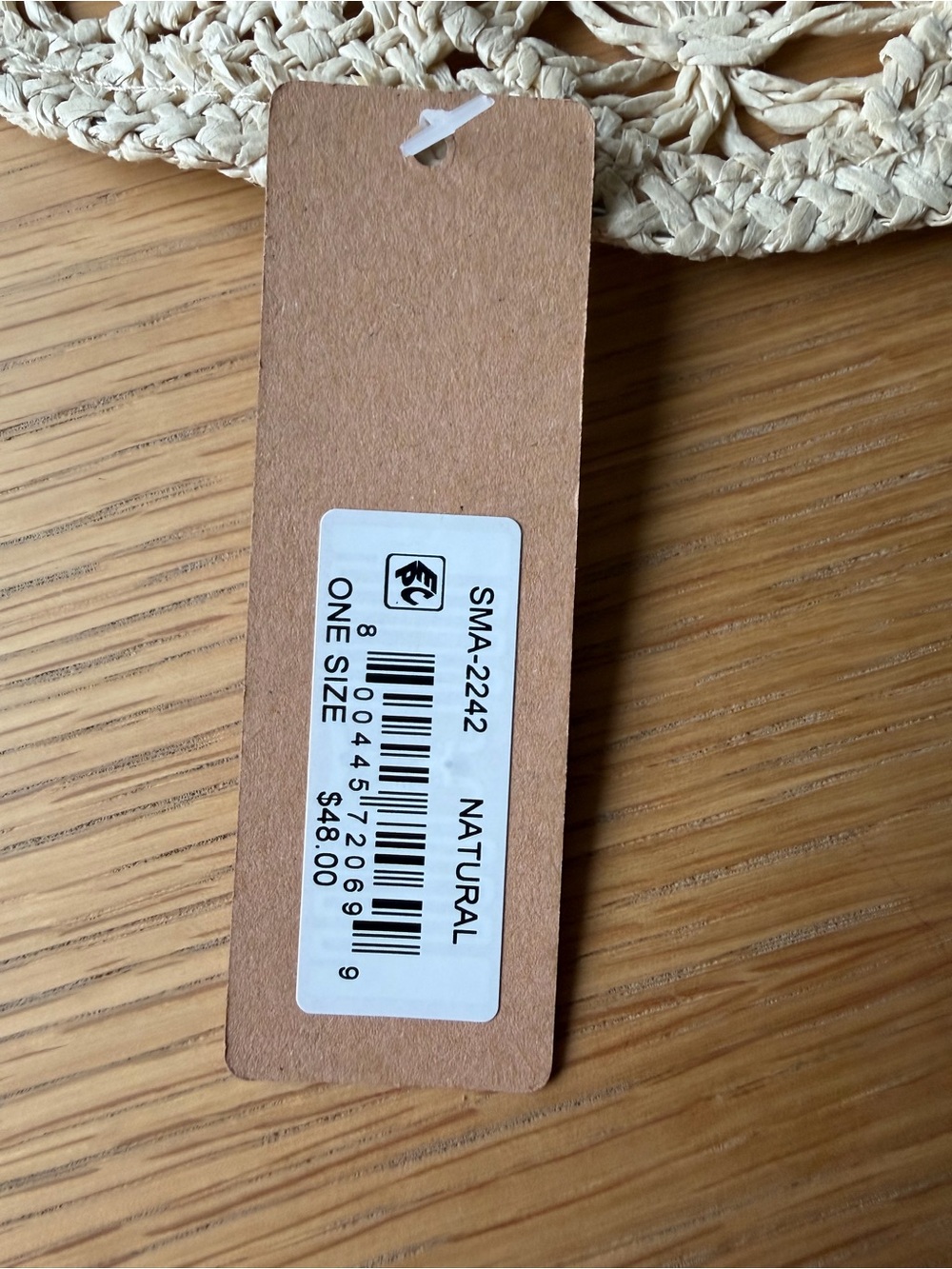 NWT STEVE MADDEN HAILEY Straw Cowboy Hat Natural Beige Braided Trim - Picture 8 of 8